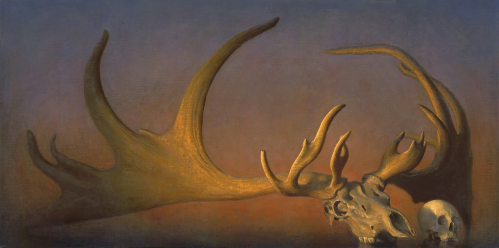 "Megaloceros Giganteus" (oil on linen, 36 x 72 inches, 2011)