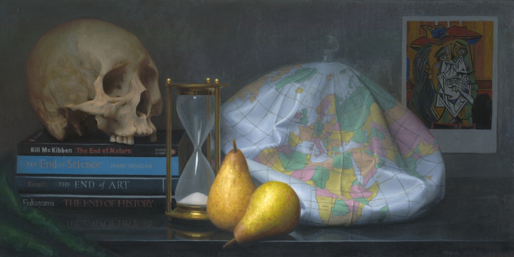 "It's the End of the World as We Know It" (oil on linen, 12 x 24 inches, 2007)