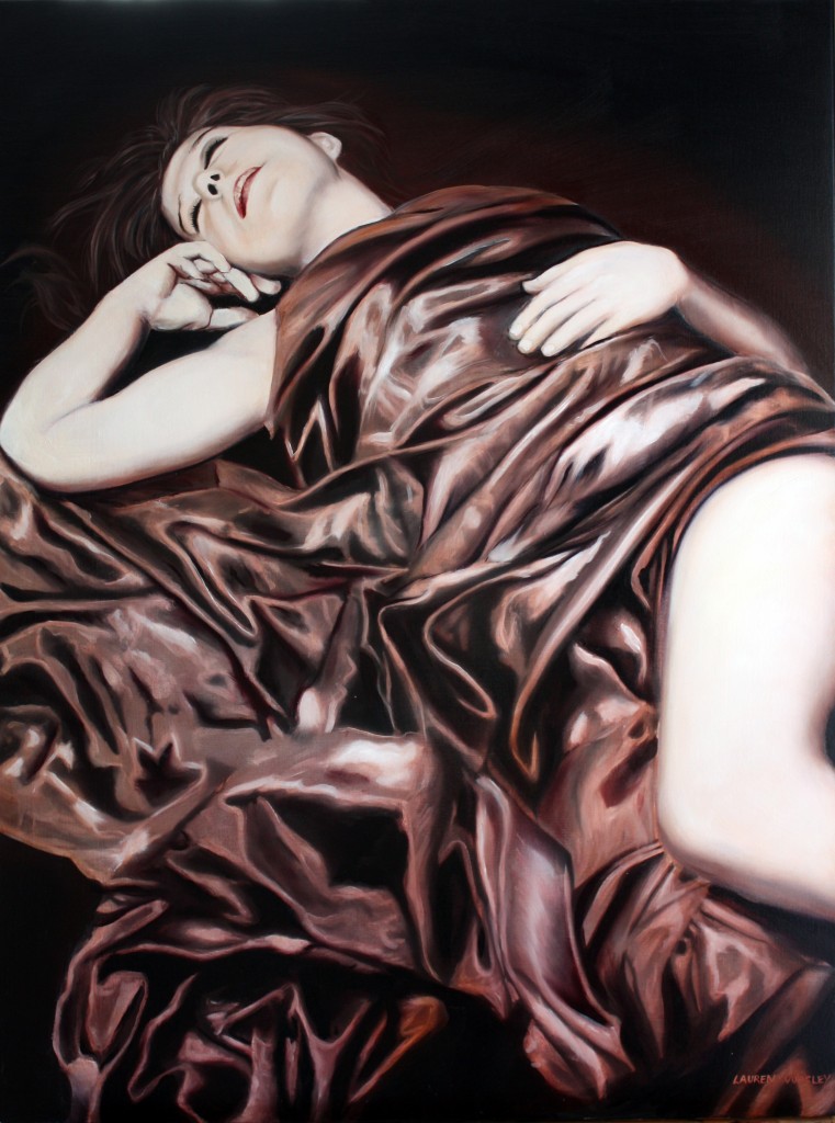 Woman and Satin Sheet